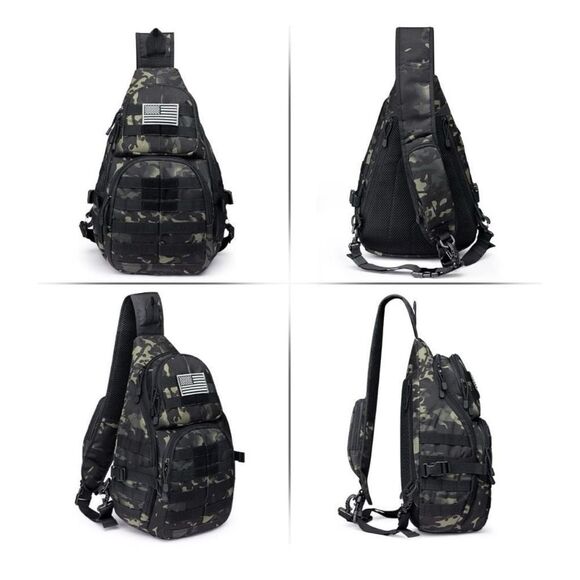 CCDW Tactical EDC Sling Backpack, Military Rover Shoulder Sling Bag Pack… - Picture 3 of 6